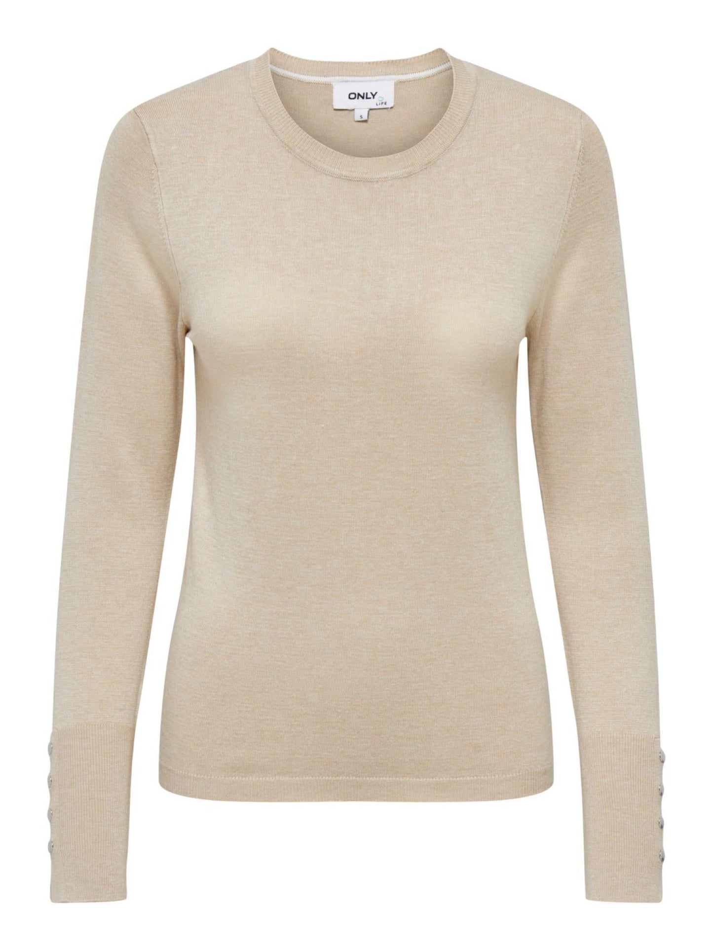 Only maglia manica lunga beige