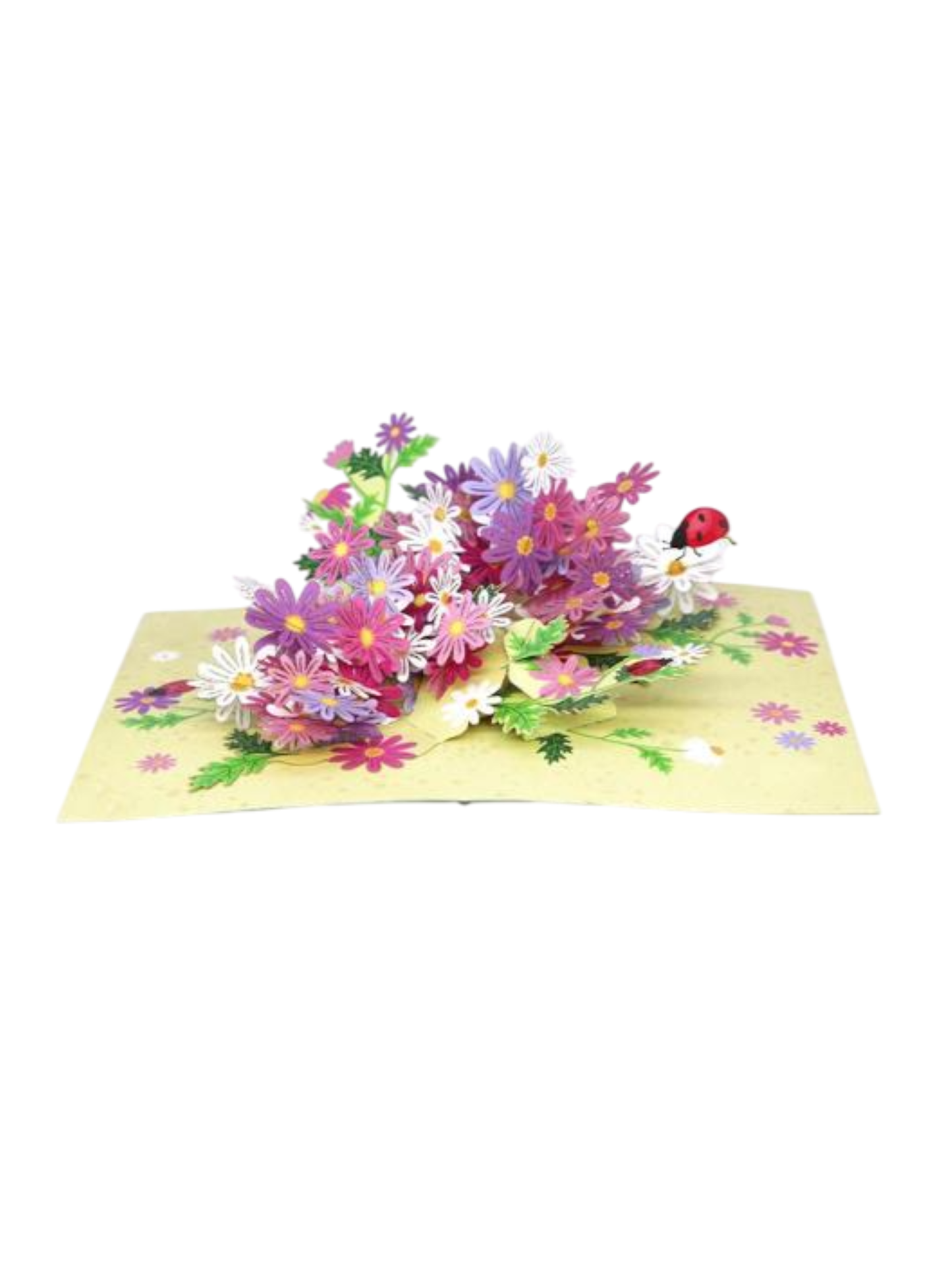 Origamo biglietto di auguri handmade con fiori