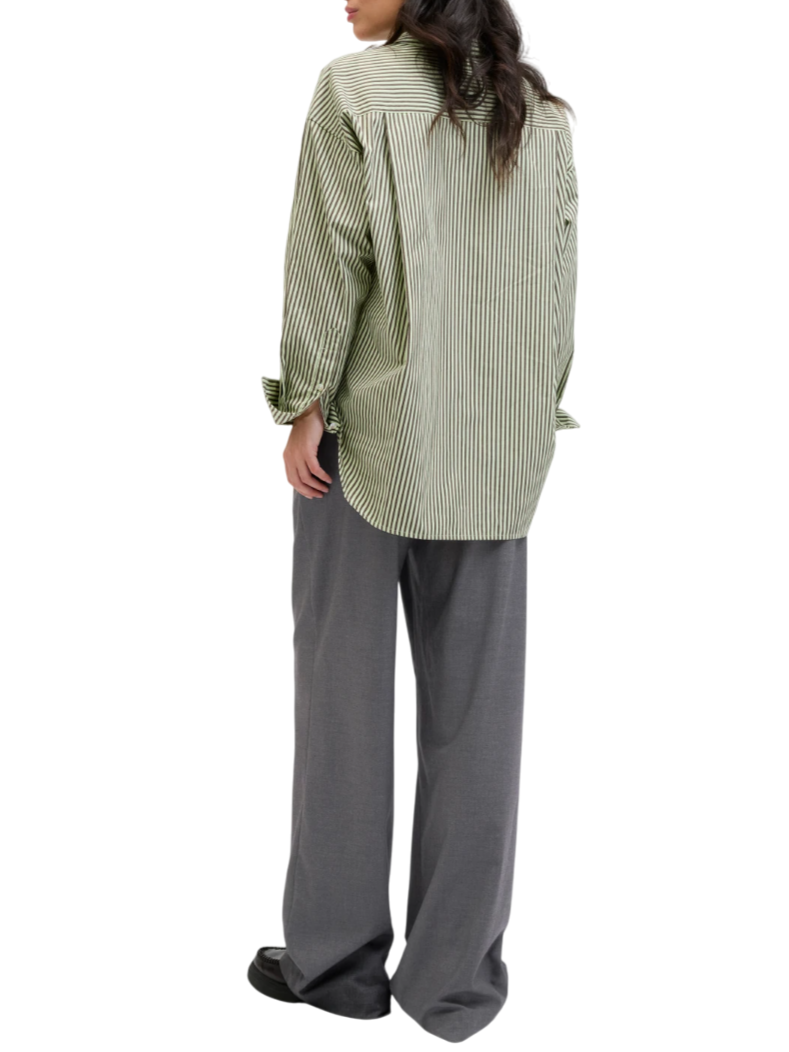 Jjxx pantaloni donna vita alta con pinces grigio