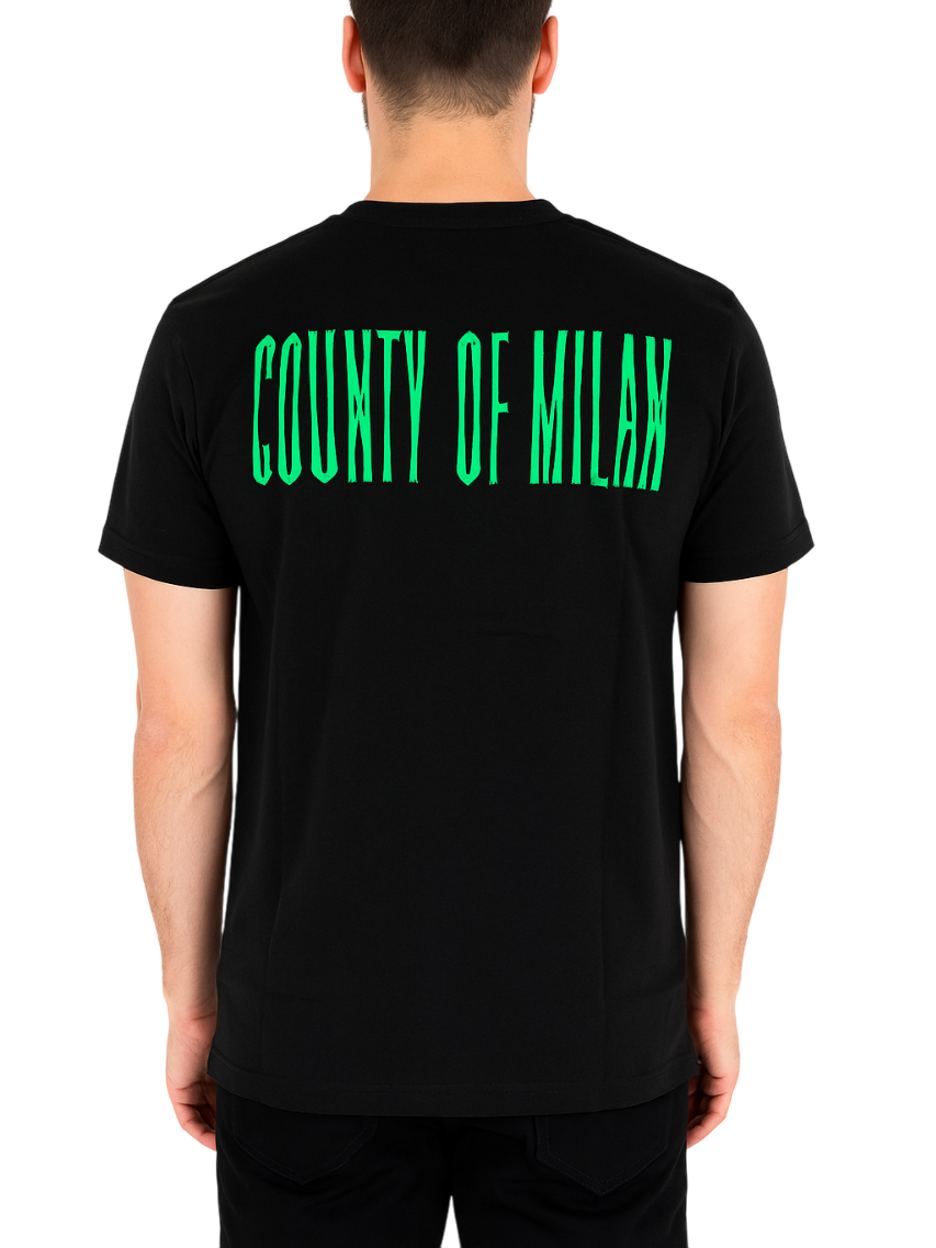County of Milan T-shirt uomo manica corta nero