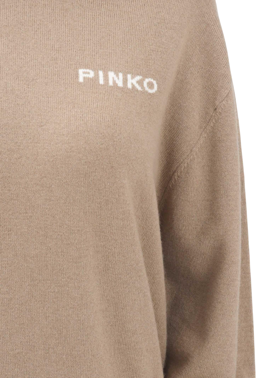Pinko maglia Martinica in lana e cashmere beige