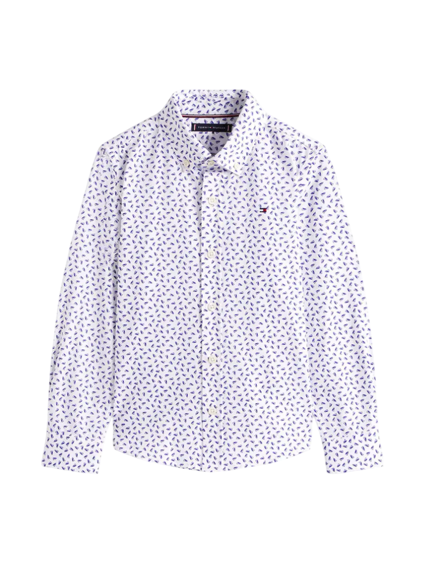 Tommy Hilfiger camicia bambino in fantasia bianco - mem39