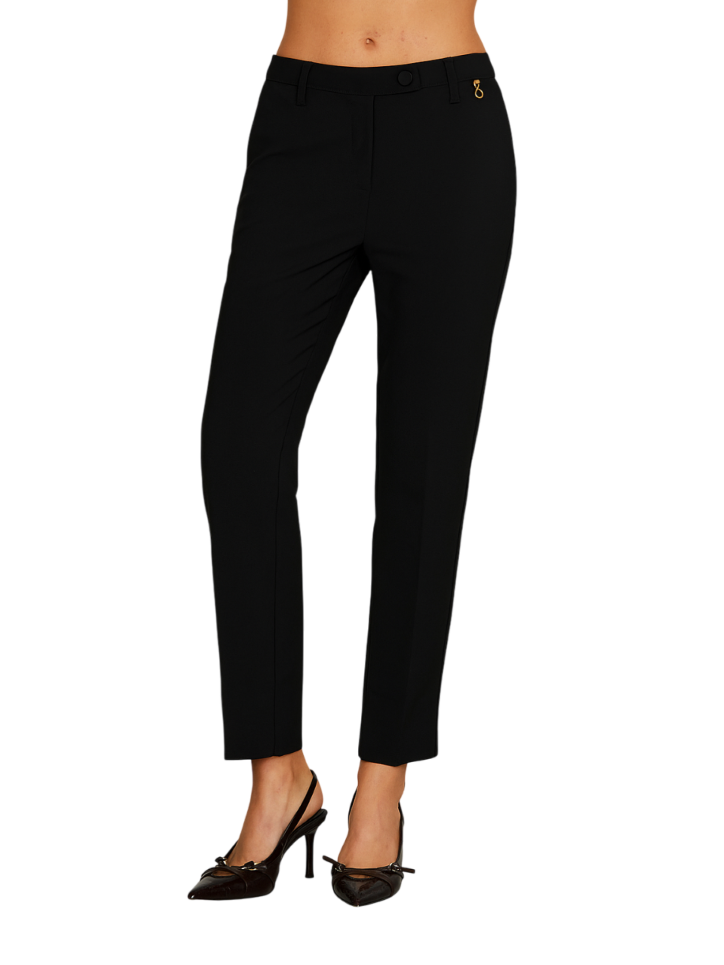 Relish pantaloni Ostendo gamba dritta nero