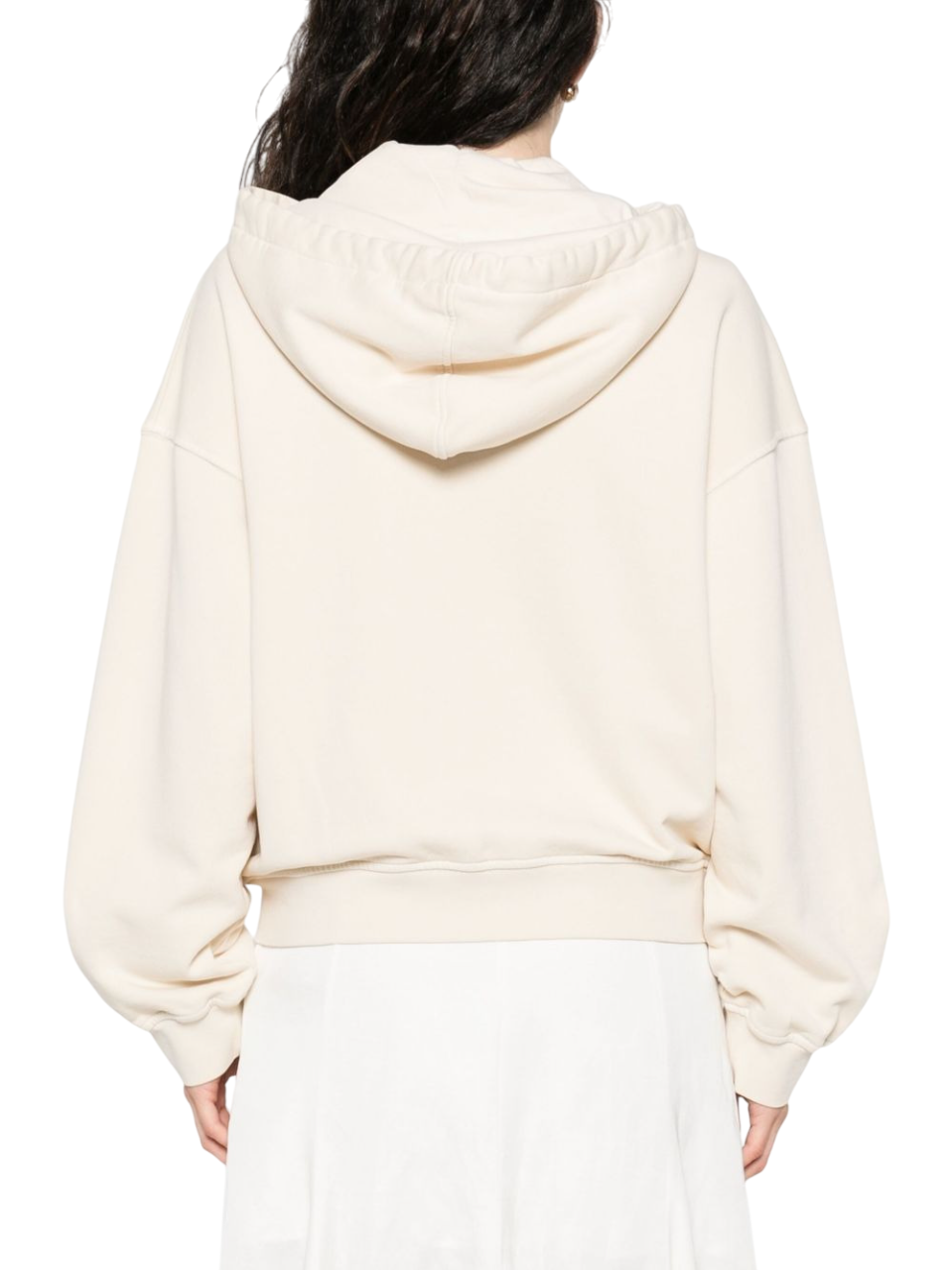 Pinko felpa Malizioso con cappuccio e zip beige