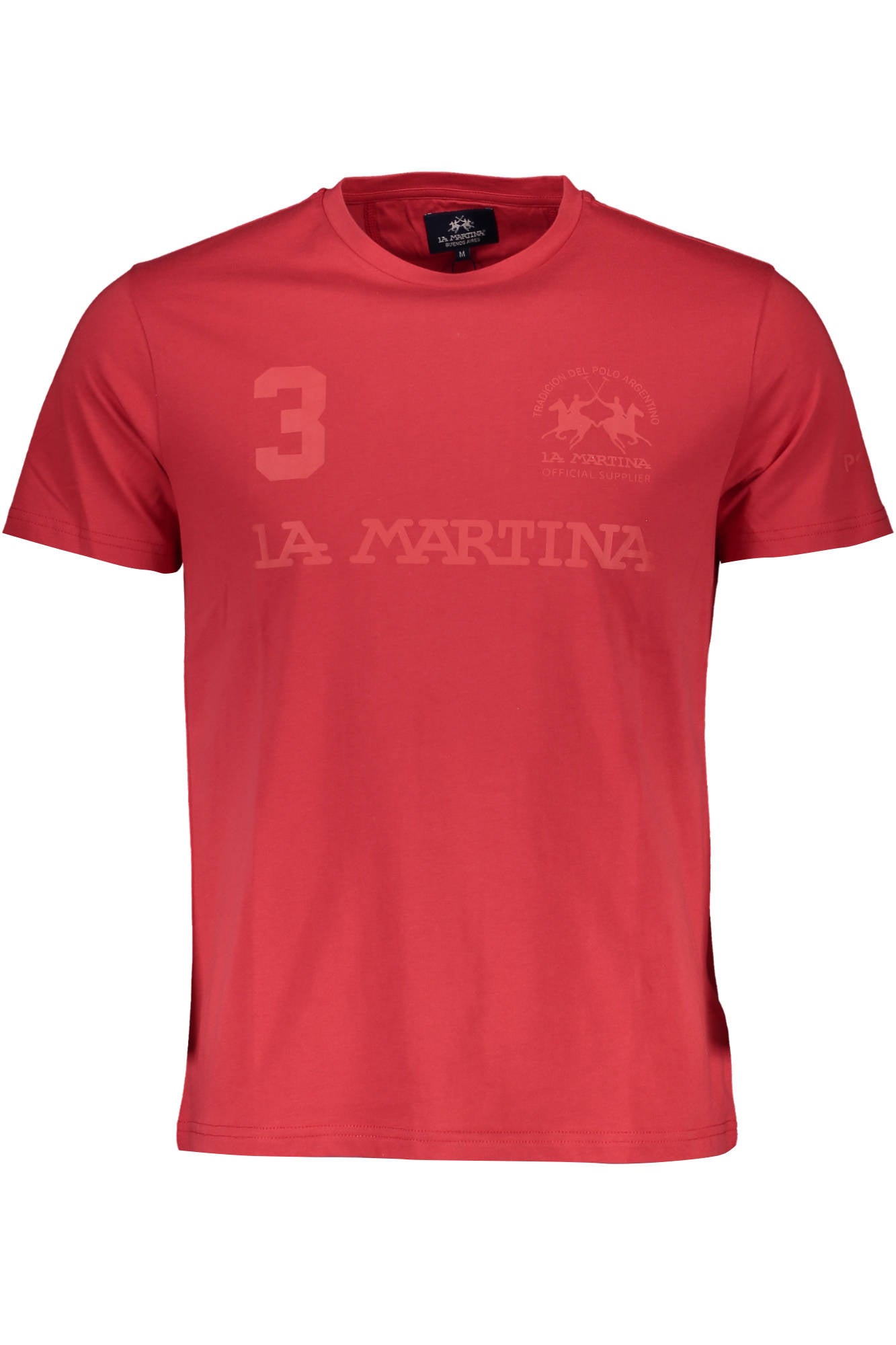 LA MARTINA T-SHIRT MANICHE CORTE UOMO ROSSO