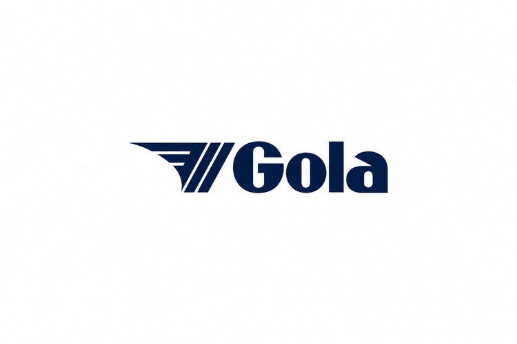 a blue and white logo