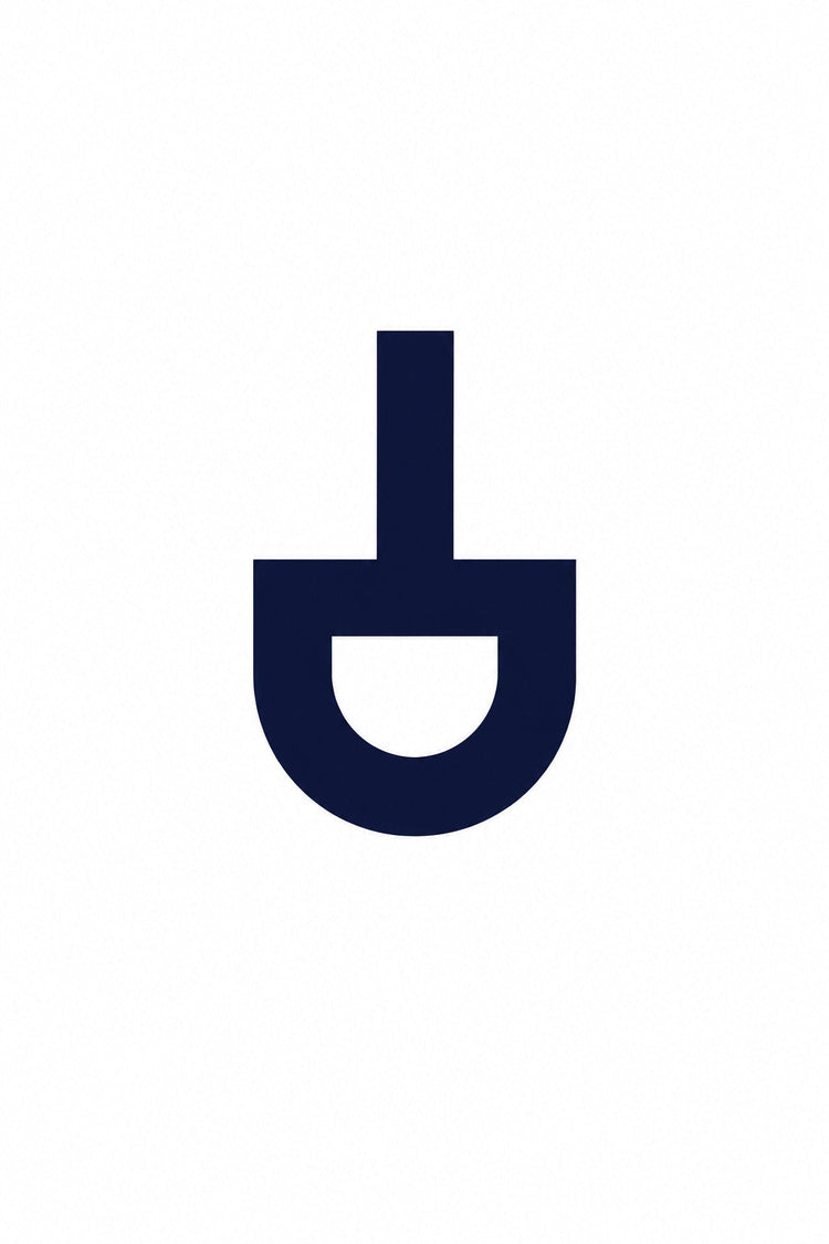 a blue and black logo