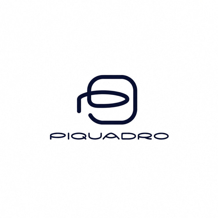 a logo with a square and a letter