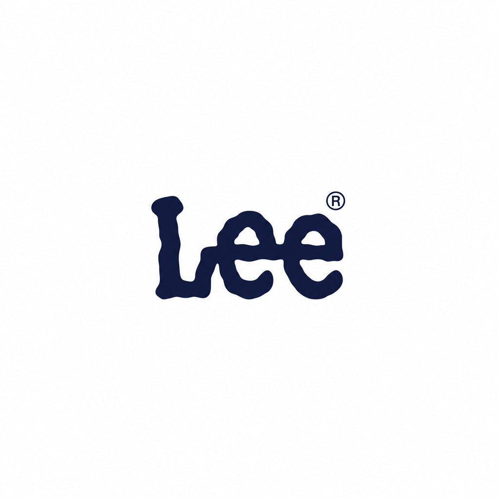 a blue logo on a white background