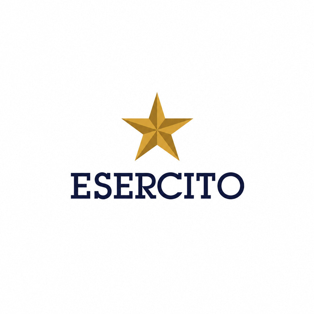 a gold star with blue text