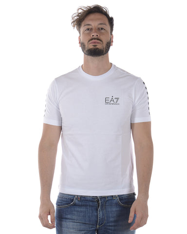 T-Shirt Emporio Armani EA7 Logo Distintivo Bianca