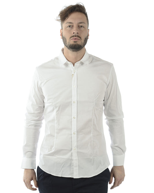 Camicia Daniele Alessandrini - Bianco Cotone ed Elastan