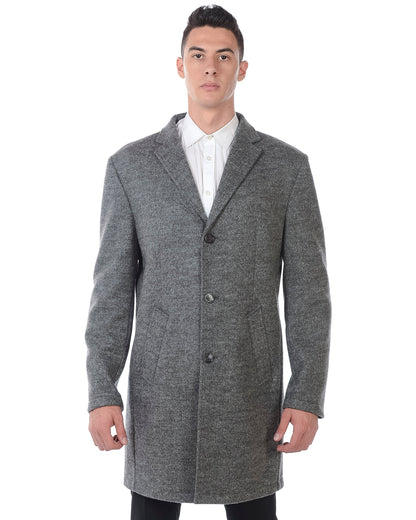 Elegante Cappotto Grigio Daniele Alessandrini 54