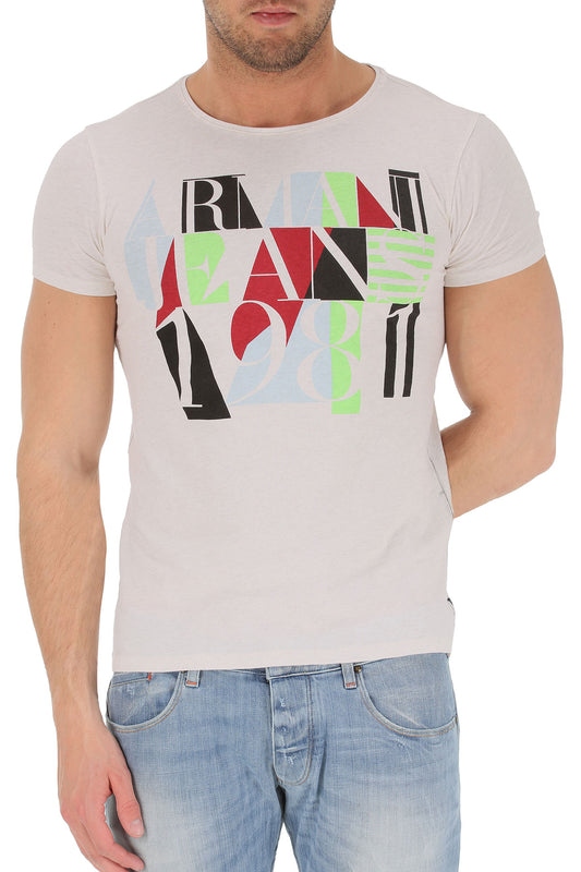 Maglietta Armani Jeans Logo XL Bianca