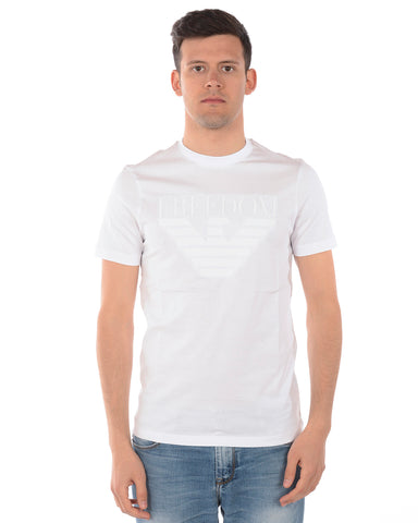 Maglia T-shirt Emporio Armani con Logo Ricamato