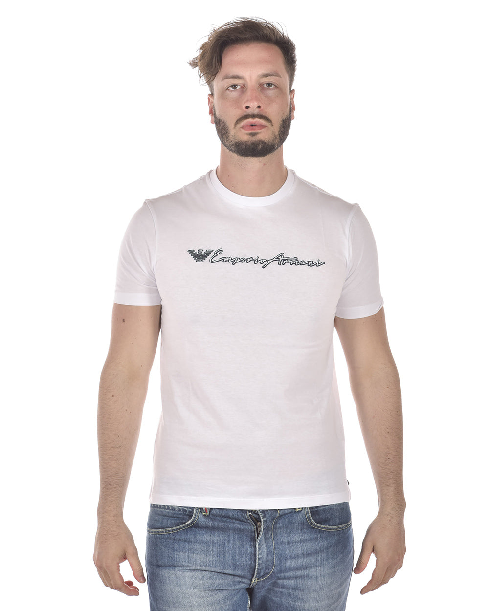T-shirt Emporio Armani Nero Cotone Elastan - mem39