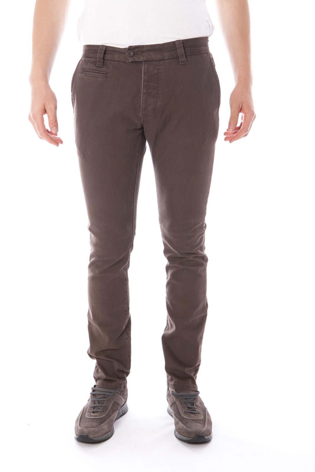 Pantaloni Armani Jeans Marrone M - Cotone Elastan