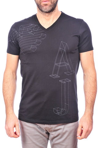 T-shirt Armani Jeans AJ Nero - Eleganza e Comfort in Uno!