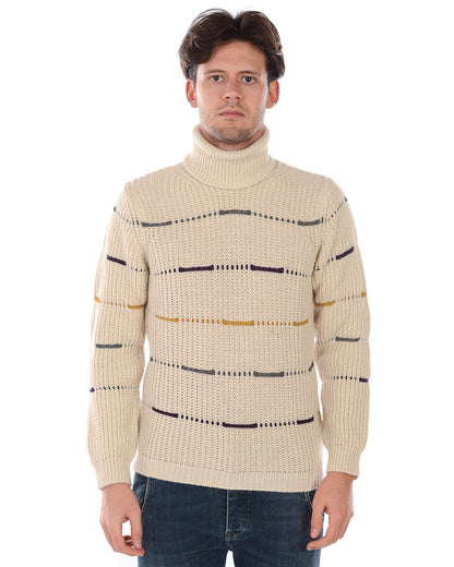 Pullover Maglia Eleganza Beige Daniele Alessandrini