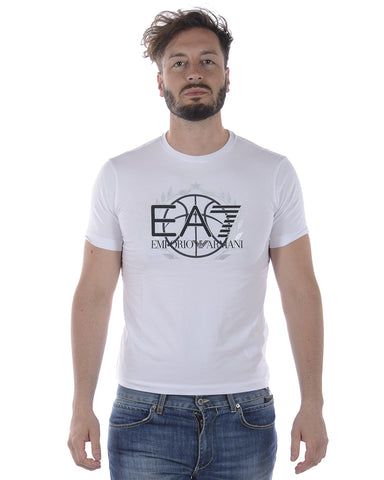 Maglietta Bianca Emporio Armani EA7: Eleganza e Comfort in un Capo Classico