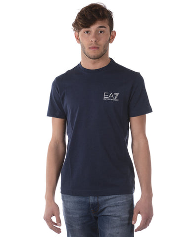 Maglia T-Shirt EA7 Blu Elegante