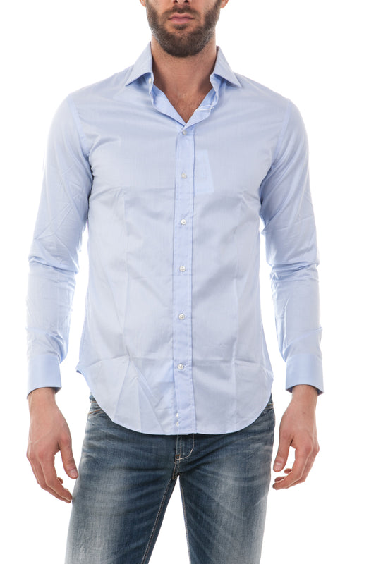 Camicia Armani Collezioni Azzurra Slim Fit