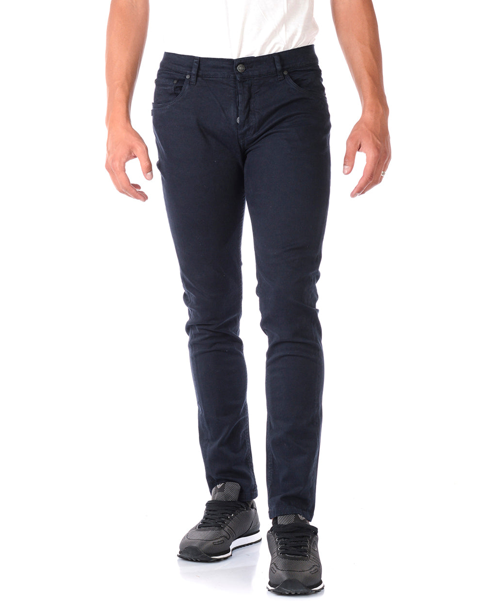 Pantaloni Jeans Blu Taglia M Daniele Alessandrini - mem39