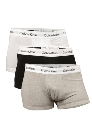 Kit 3 Boxer Calvin Klein in Cotone Elasticizzato - Taglia S - Nero