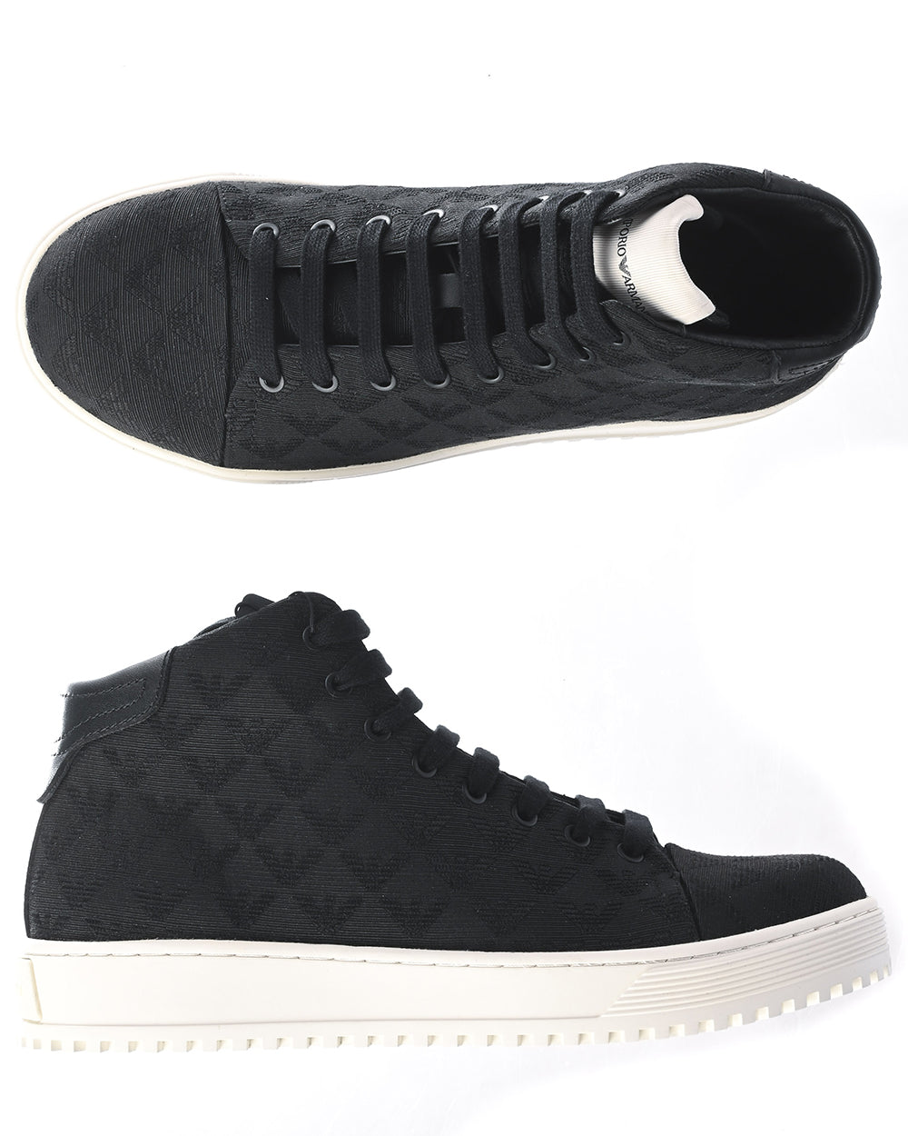 Sneakers Emporio Armani in Pelle Nera