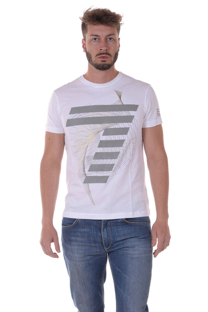Maglietta Nera con Logo Distintivo Emporio Armani EA7 - mem39