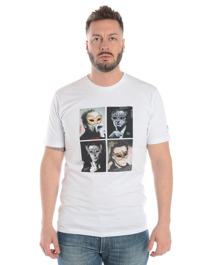 T-shirt Nero Cotone Daniele Alessandrini 🖤 - mem39