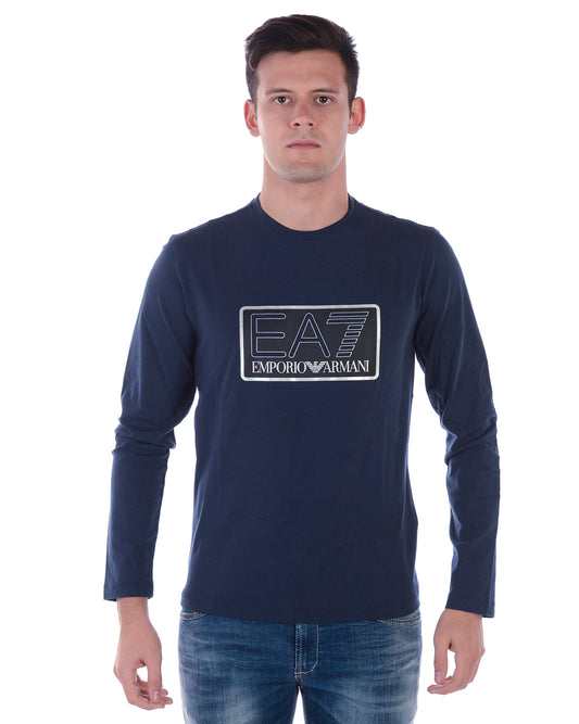 T-shirt Manica Lunga Blu Intenso EA7 by Emporio Armani - mem39