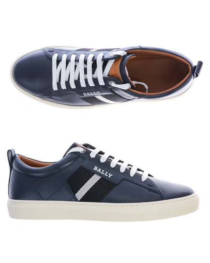 Sneakers Bally Blu in Pelle Taglia 42