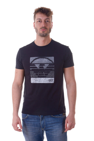 Maglietta Nera Emporio Armani EA7: Stile Sofisticato e Sportivo
