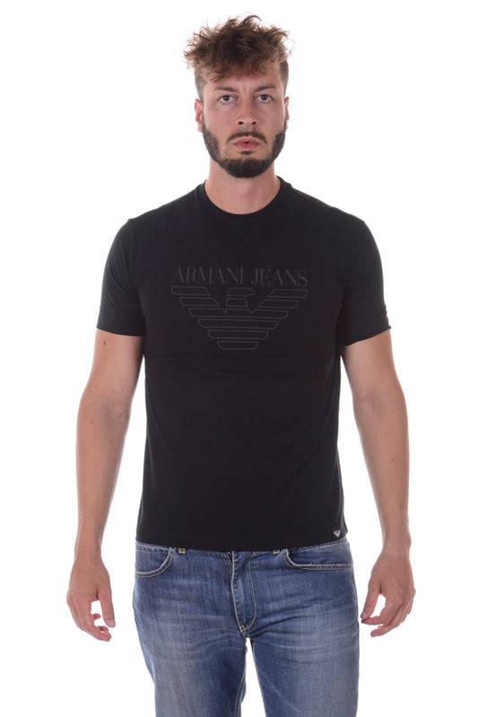 Maglietta AJ in Cotone Nero - Armani Jeans - mem39