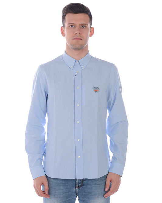 Camicia Kenzo Azzurro in Cotone di Alta Qualità - mem39