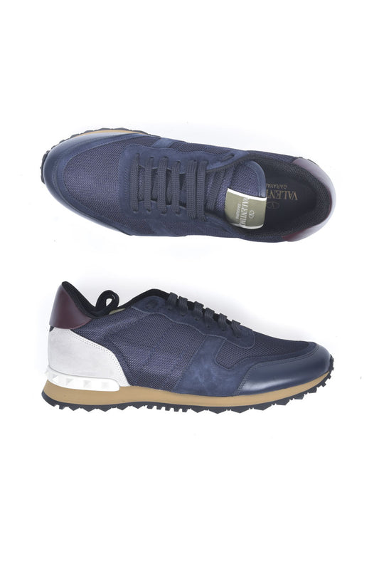 Sneakers Valentino Mix Blu Pelle/Tessuto
