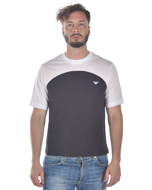 Maglietta nera in cotone Emporio Armani - mem39