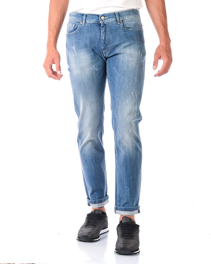 Jeans Daniele Alessandrini Blu Scuro Stretch