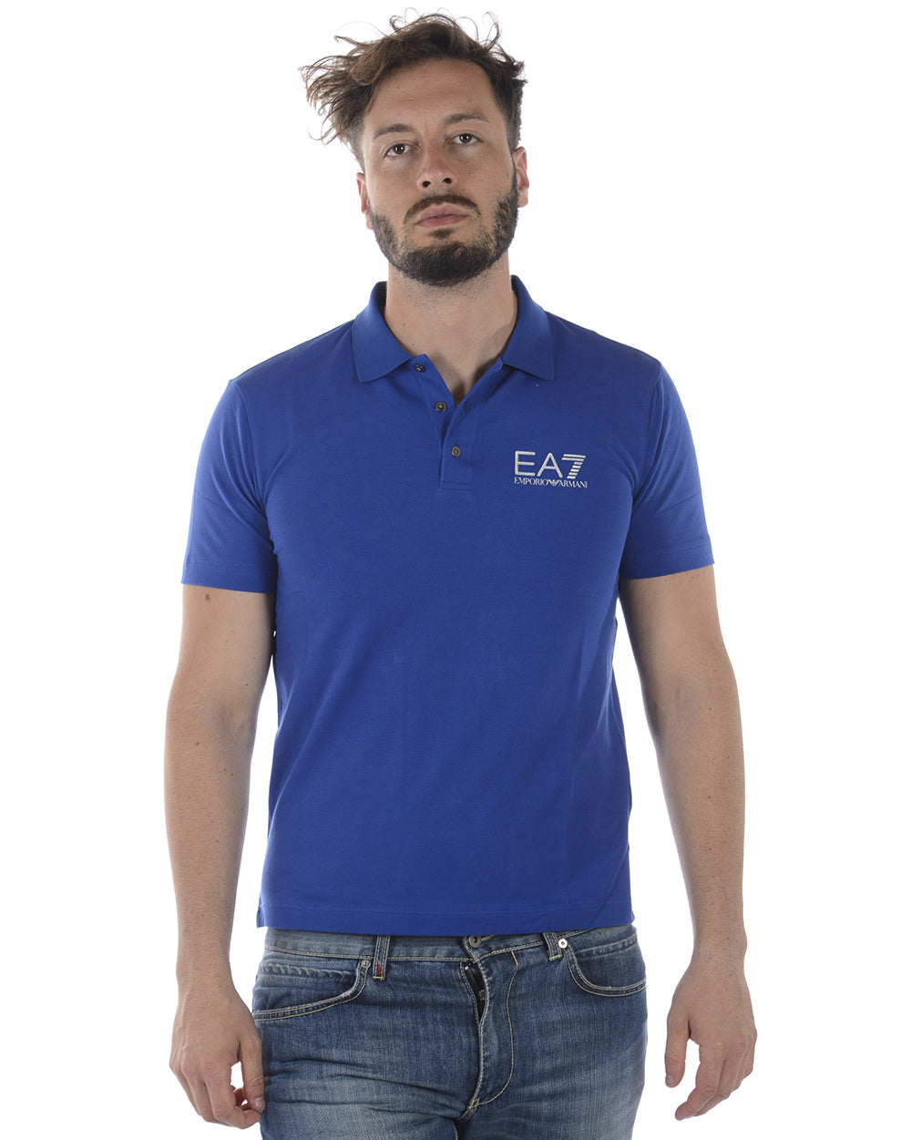 Polo Emporio Armani EA7 Blu Chiaro