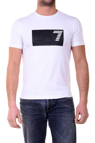 T-Shirt Bianca Emporio Armani EA7 - Cotone Elastico