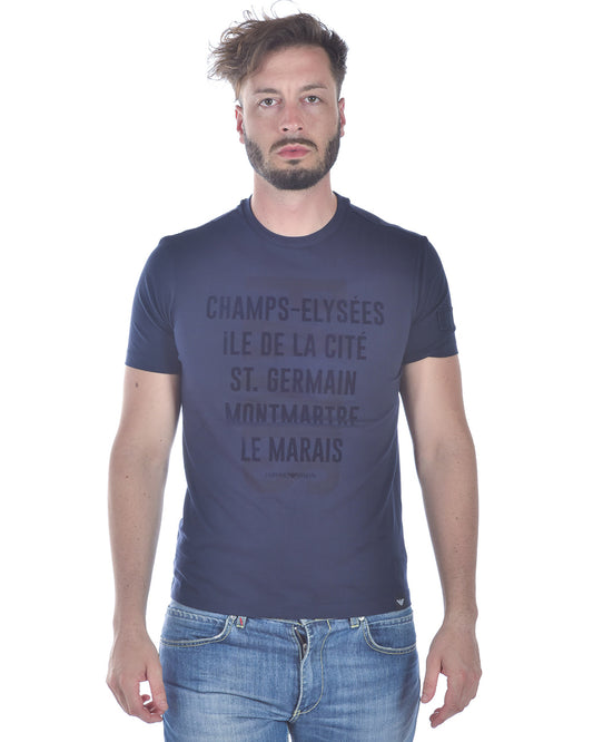 T-shirt Blu Emporio Armani - mem39