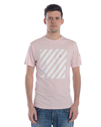 T-shirt XL Daniele Alessandrini Rosa Bianco