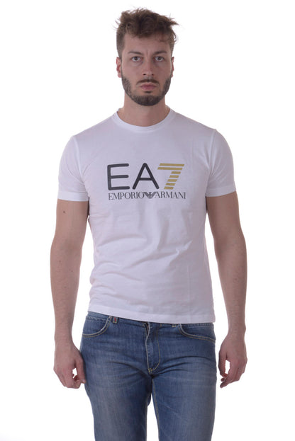 T-shirt Iconica Emporio Armani EA7 in Cotone Nero - mem39
