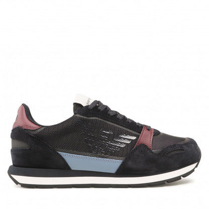 Sneakers Emporio Armani Blu e Bordeaux, Taglia 39,5