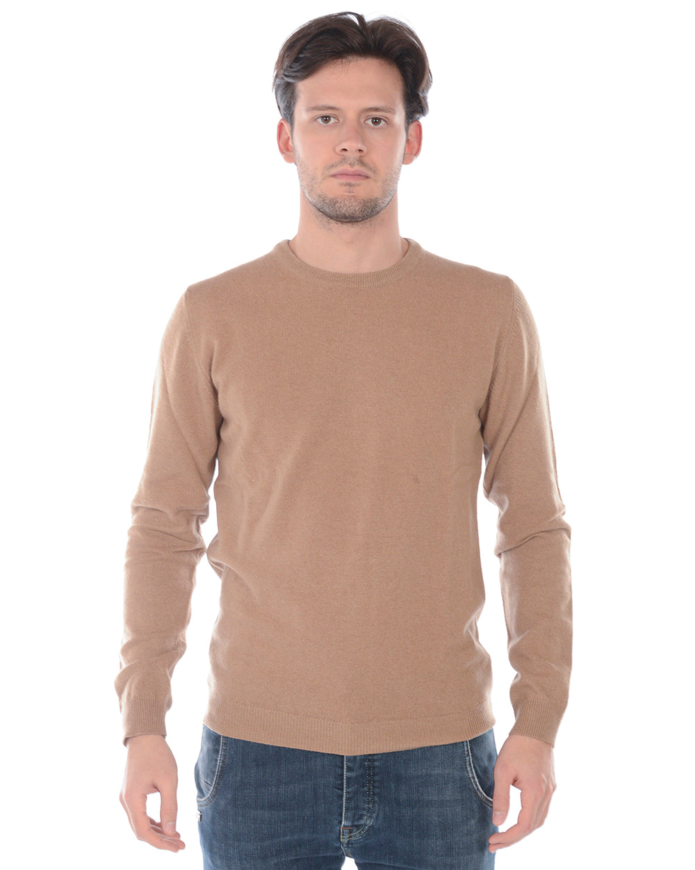 Maglia Beige in Lana e Cachemire Daniele Alessandrini