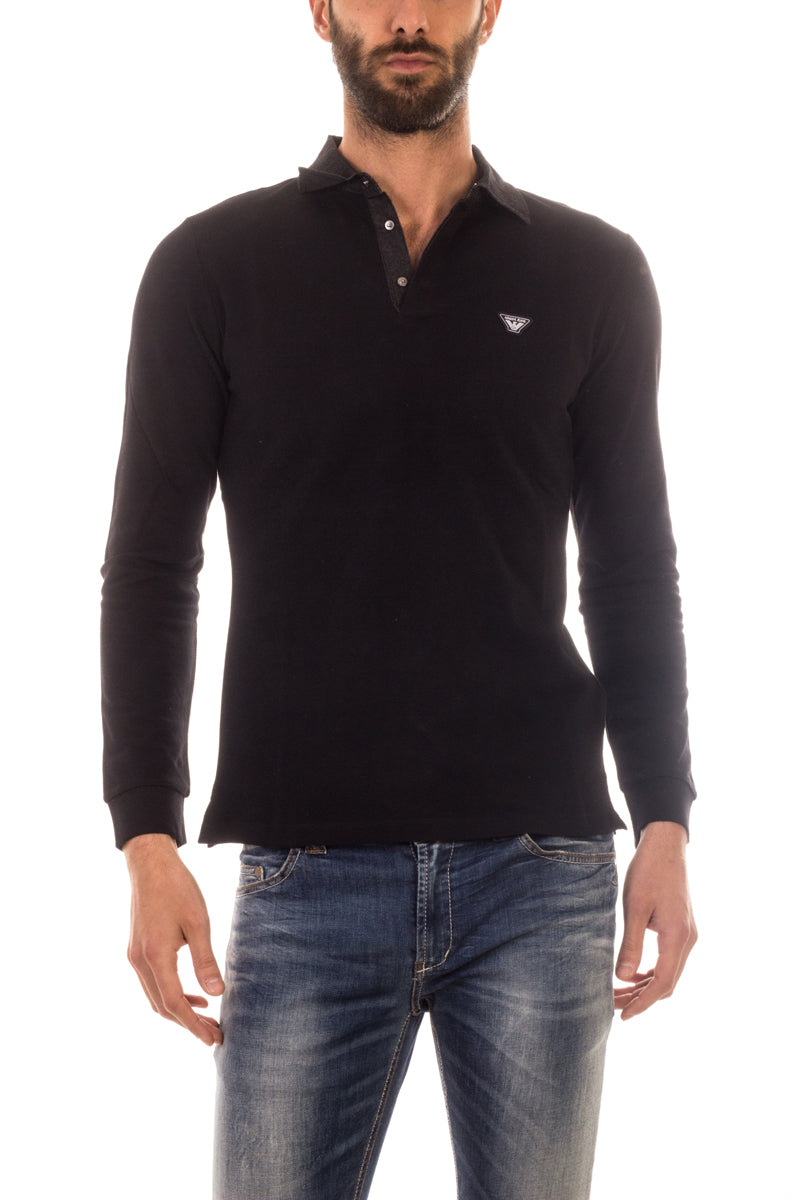 Polo Armani Jeans AJ Nero Classic - mem39