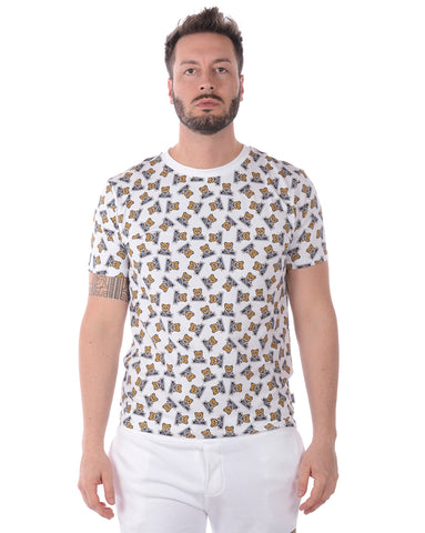 T-Shirt Moschino Underwear Uomo Bianca con Logo Stampato - Eleganza e Comfort