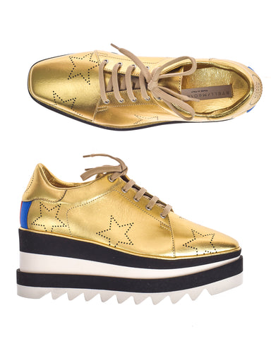 Sneakers Stella McCartney Oro 36.5: Eleganza e comfort in un unico design!
