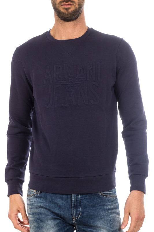 Felpa Armani Jeans AJ XL Blu - Eleganza Classica - mem39
